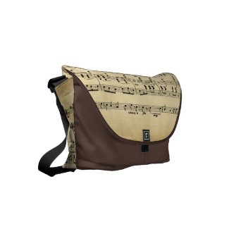 Antique Sheet Music Small Messenger Bags