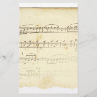 Antique Sheet Music Stationery
