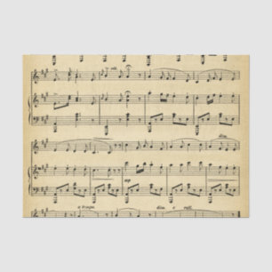 Antique Sheet Music Tissue Paper