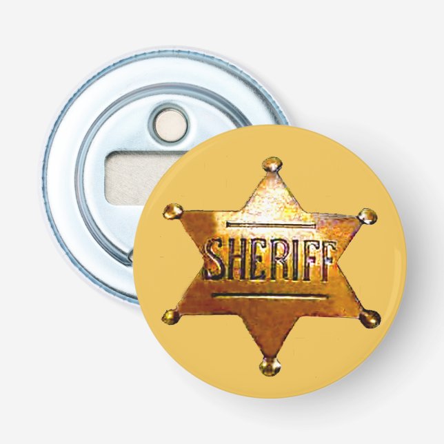 Antique Sheriff's Badge  Bottle Opener (Front)