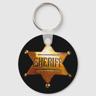 Antique Sheriff's Badge  Keychain