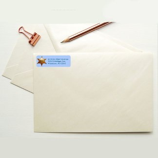 Antique Sheriff's Badge  Label