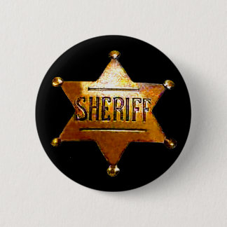 Antique Sheriff's Badge  Pinback Button