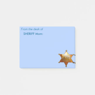 Antique Sheriff's Badge  Post-it Notes