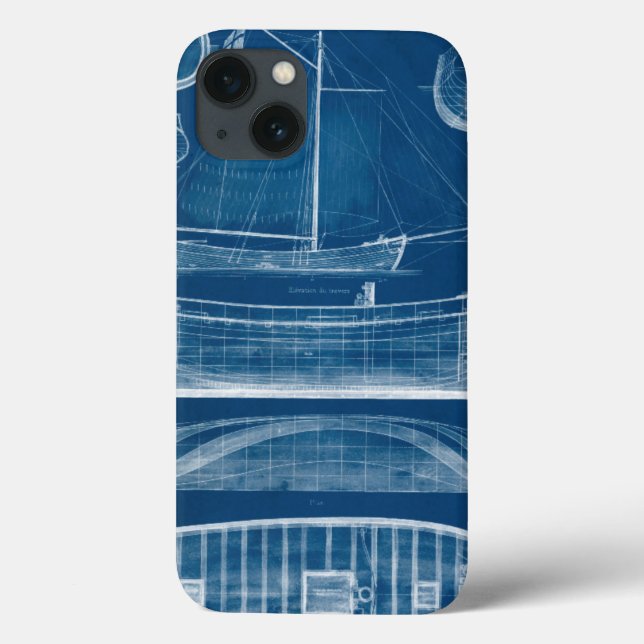 Antique Ship Blueprint II Case-Mate iPhone Case (Back)