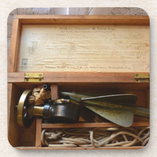 Antique Ship's Log Drink Coaster