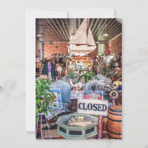 Antique Shop In Historic Oakland Oregon Holiday Card