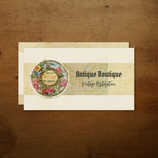 Antique Shop Vintage Parisian Perfume Label Business Card