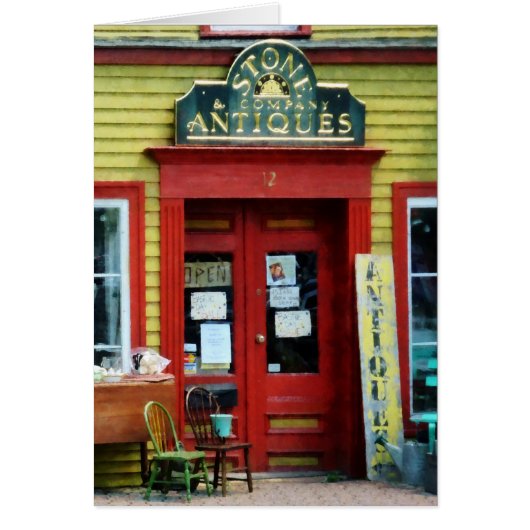 Antique Shop With Two Chairs Cards (Front)