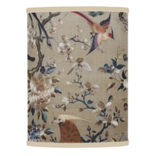 Antique,silk painting, asian,beautiful,nature,chic lamp shade