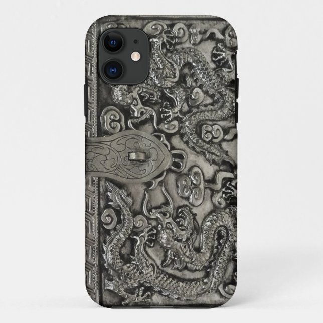 antique silver dragon iphone 5 case (Back)