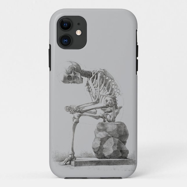 Antique Skeleton Anatomy: Gothic Halloween Medical Case-Mate iPhone Case (Back)