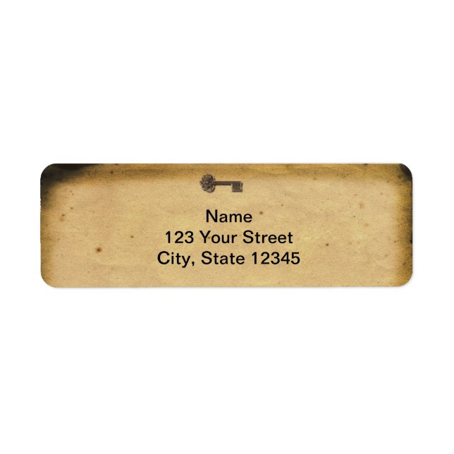 Antique Skeleton Key Label (Front)
