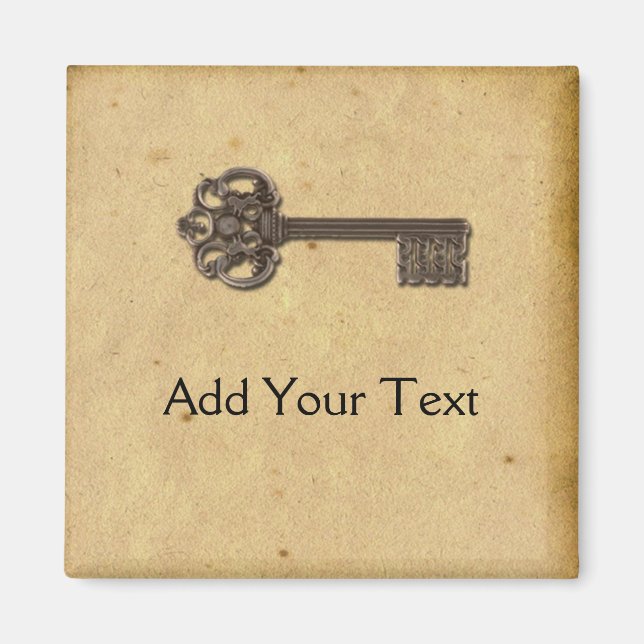 Antique Skeleton Key Magnet (Front)