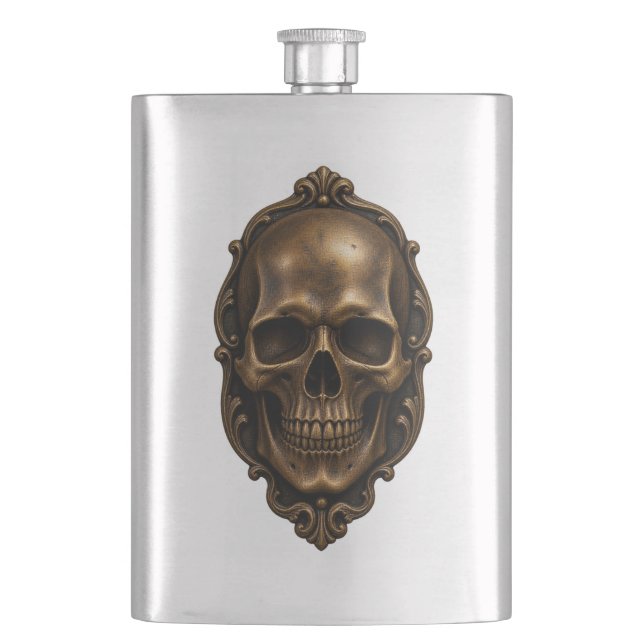 Antique Skull Flask (Front)