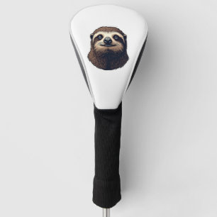 Antique Sloth Illustration Vintage Tee (2) Golf Head Cover