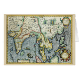 Antique Southeast Asian Map by Mercator / Hondius