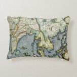 Antique Southeast Asian Map by Mercator / Hondius Accent Pillow