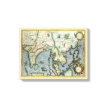 Antique Southeast Asian Map by Mercator / Hondius Canvas Print
