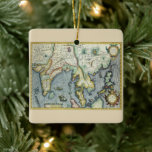Antique Southeast Asian Map by Mercator / Hondius Ceramic Ornament