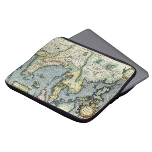 Antique Southeast Asian Map by Mercator  Hondius Laptop Sleeve