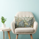 Antique Southeast Asian Map by Mercator / Hondius Lumbar Pillow