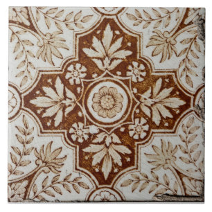 Antique Spanish Vintage Ceramic Tile
