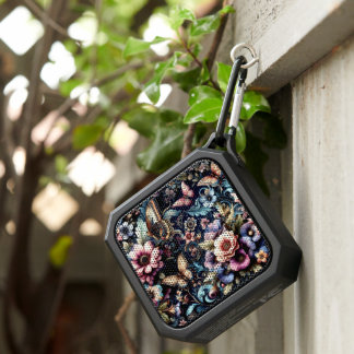 Antique Spring Flowers and Butterflies  Bluetooth Speaker