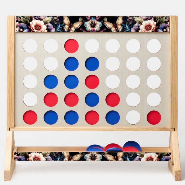 Antique Spring Flowers and Butterflies  Fast Four (Front)