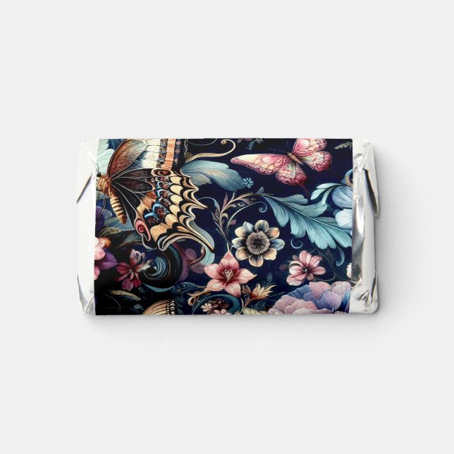 Antique Spring Flowers and Butterflies  Hershey's Miniatures (Front)