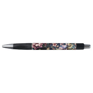 Antique Spring Flowers and Butterflies  Pen