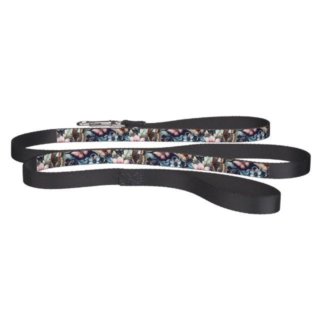 Antique Spring Flowers and Butterflies  Pet Leash (Full)