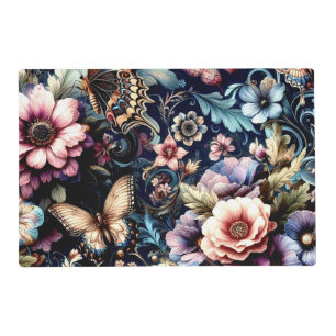 Antique Spring Flowers and Butterflies  Placemat