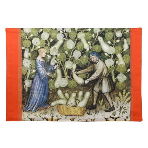 ANTIQUE SQUASH  HARVEST PLACEMAT