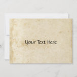 Antique Stained Paper Invitation