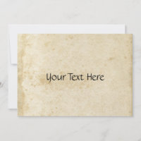 Antique Stained Paper Invitation