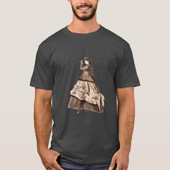 Antique Steampunk Lady  T-Shirt (Front)