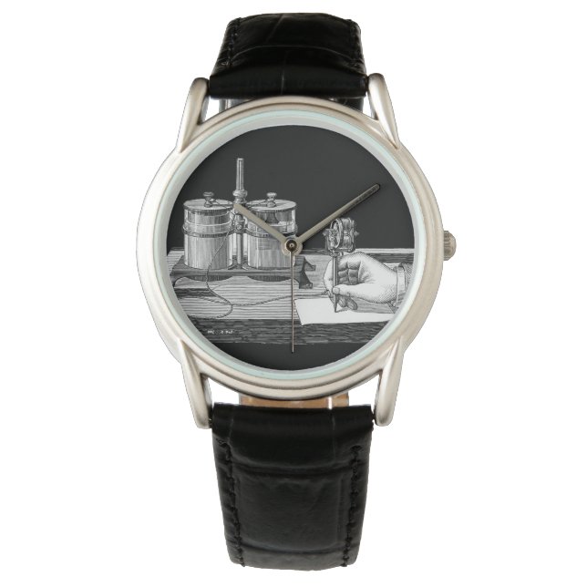 Antique Steampunk Writer Edison Watch (Front)