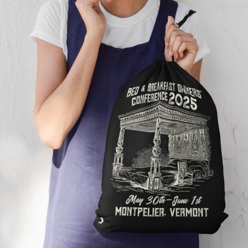 Antique_Style Bed  Breakfast Conference  Drawstring Bag