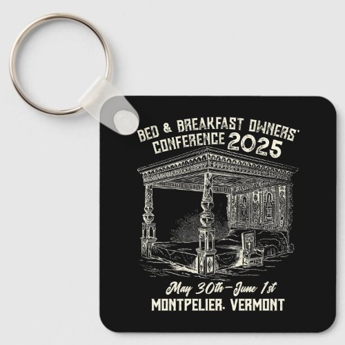 Antique_Style Bed  Breakfast Conference  Keychain