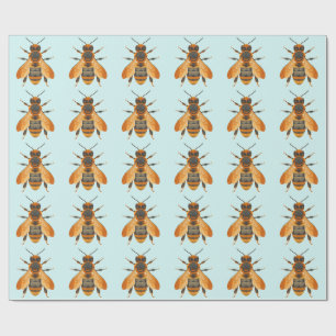 Antique Style Bumble Bee – Vintage Inspired Wrapping Paper