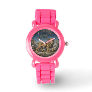 Antique Style Mosaic Zodiac Leo Watch