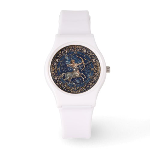 Antique Style Mosaic Zodiac Sagittarius   Watch