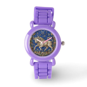 Antique Style Mosaic Zodiac Taurus Watch
