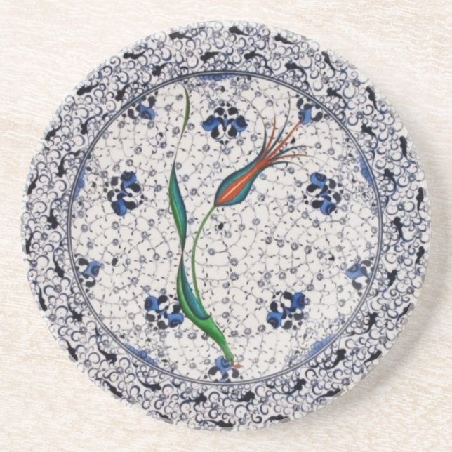 Antique style Ottoman porcelain Coaster (Front)