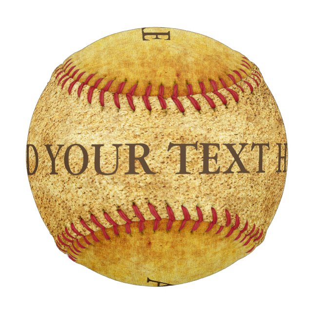 Antique Style Pattern I & III + your ideas Baseball (Front)