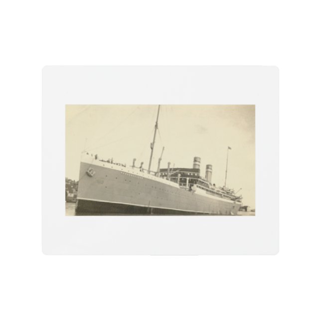 Antique Style Ship 8x10 Metal Print (Front)