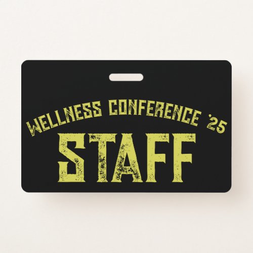 Antique_Style Wellness Conference Staff Badge