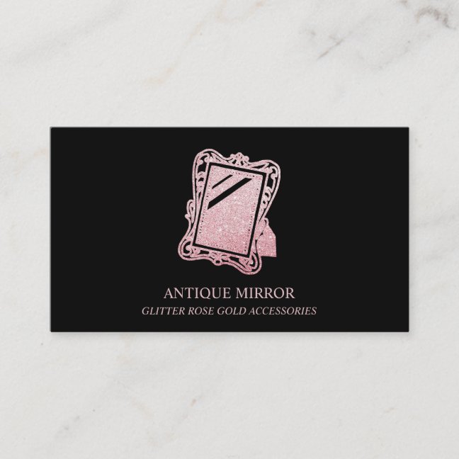 Antique Table Mirror Business Card