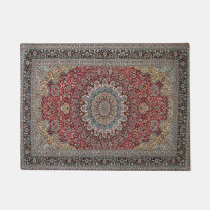 Antique Tabriz Persian Doormat